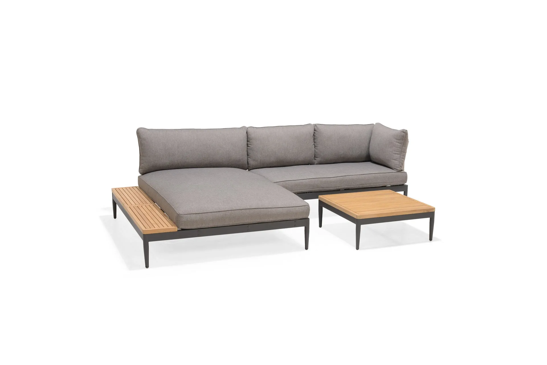 panjin loungegrupp utomhus 4-sits svart - lifestyle garden