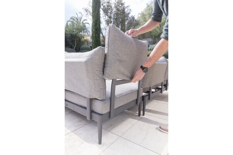 PANJIN Loungegrupp Utomhus 4-sits Svart - Lifestyle Garden - Utemöbler - Utegrupp - Loungegrupp