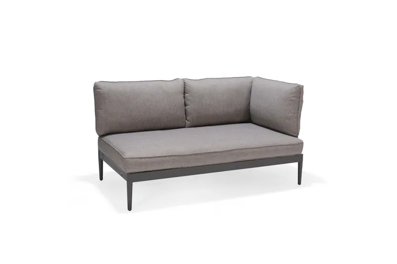 PANJIN Loungegrupp Utomhus 4-sits Svart - Lifestyle Garden - Utemöbler - Utegrupp - Loungegrupp