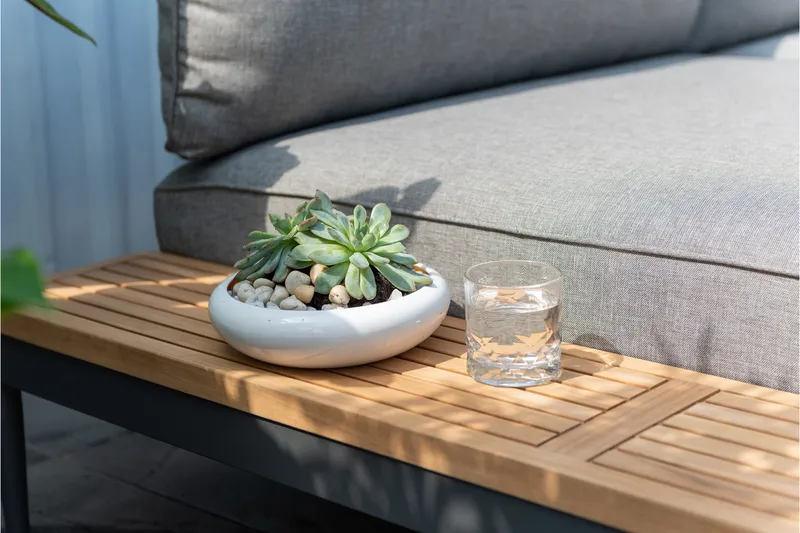 PANJIN Loungegrupp Utomhus 4-sits Svart - Lifestyle Garden - Utemöbler - Utegrupp - Loungegrupp