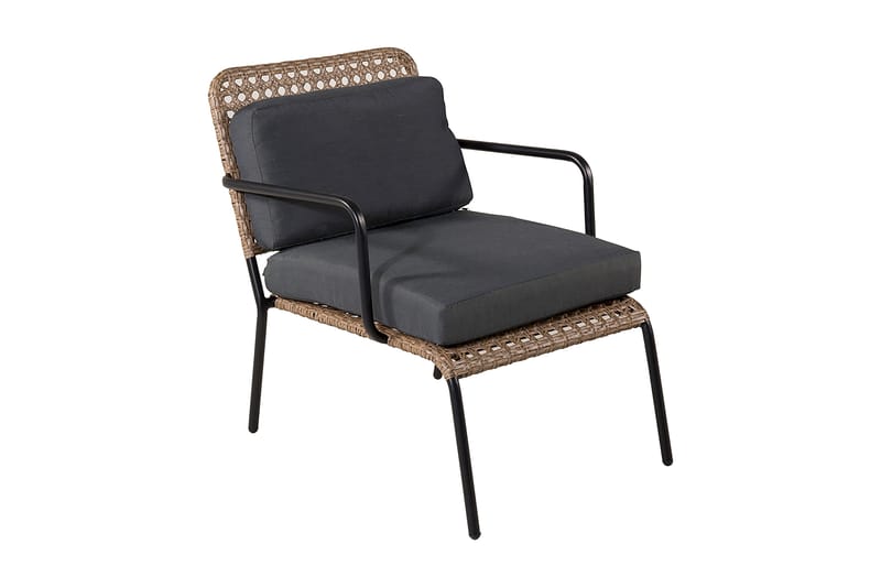 Paola Loungegrupp Utomhus med Dynor - Svart - Utemöbler - Utegrupp - Loungegrupp