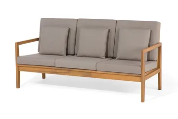 Pataja Loungegrupp Utomhus - Akacia/Grå - Utemöbler - Utegrupp - Loungegrupp