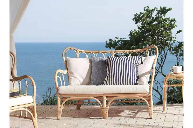 Pedagne Loungegrupp Utomhus 4-sits - Rotting/Beige - Utemöbler - Utegrupp - Loungegrupp