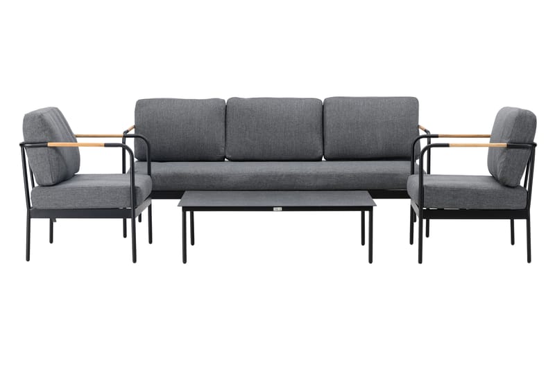 Pehnna Soffgrupp Utomhus 5-sits - Svart - Utemöbler - Utegrupp - Loungegrupp