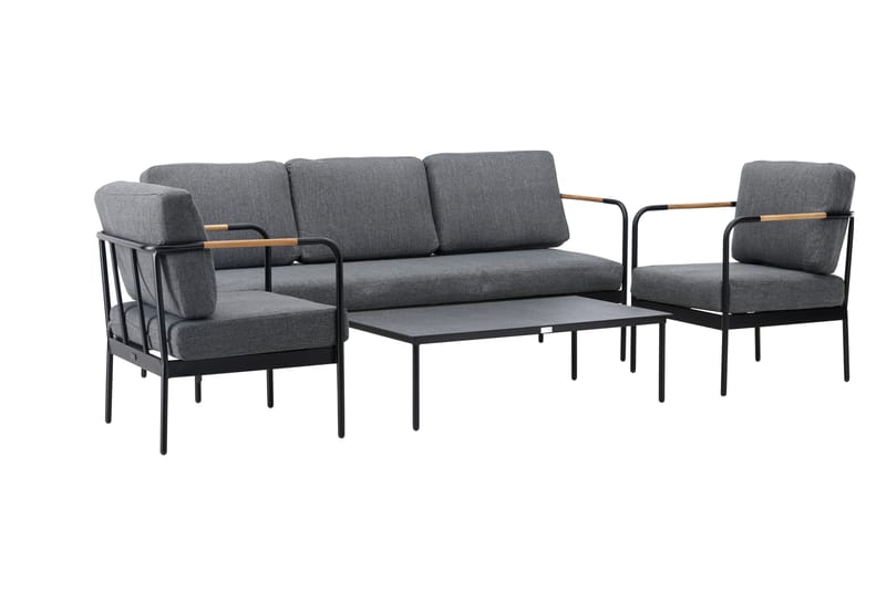 Pehnna Soffgrupp Utomhus 5-sits - Svart - Utemöbler - Utegrupp - Loungegrupp