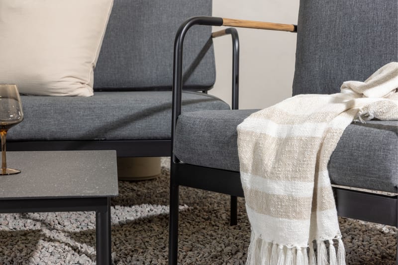 Pehnna Soffgrupp Utomhus 5-sits - Svart - Utemöbler - Utegrupp - Loungegrupp