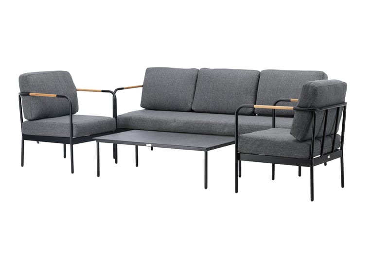 Pehnna Soffgrupp Utomhus 5-sits - Svart - Utemöbler - Utegrupp - Loungegrupp