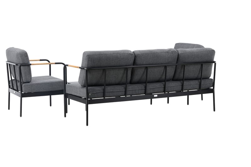 Pehnna Soffgrupp Utomhus 5-sits - Svart - Utemöbler - Utegrupp - Loungegrupp