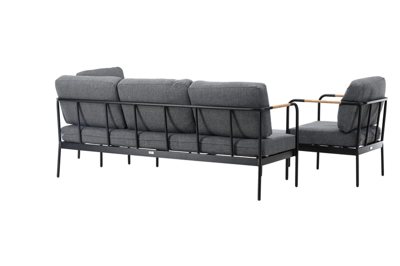 Pehnna Soffgrupp Utomhus 5-sits - Svart - Utemöbler - Utegrupp - Loungegrupp