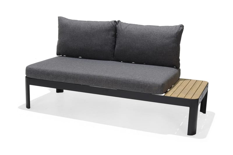 Portals Loungegrupp Utomhus 4-sits - Teak/Svart - Utemöbler - Utegrupp - Loungegrupp