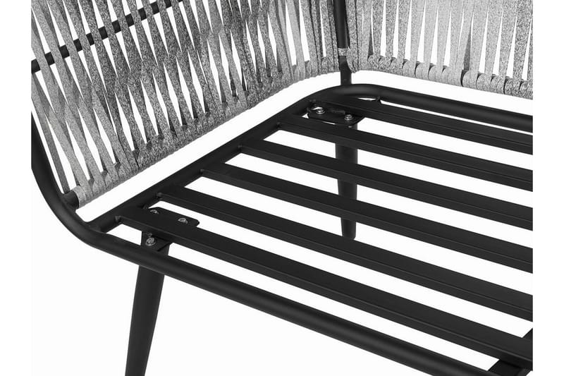 Ragusa Loungegrupp Utomhus 156 cm - Grå - Utemöbler - Utegrupp - Loungegrupp