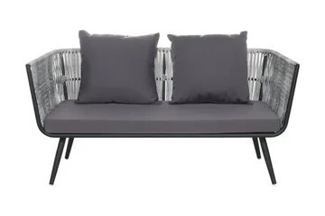 Ragusa Loungegrupp Utomhus 156 cm - Grå - Utemöbler - Utegrupp - Loungegrupp