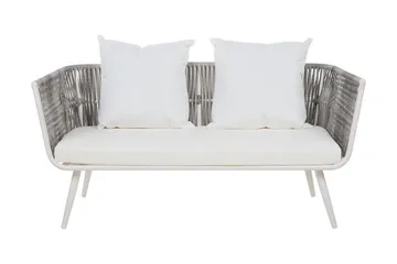 Ragusa Loungegrupp Utomhus 156 cm - Grå - Utemöbler - Utegrupp - Loungegrupp