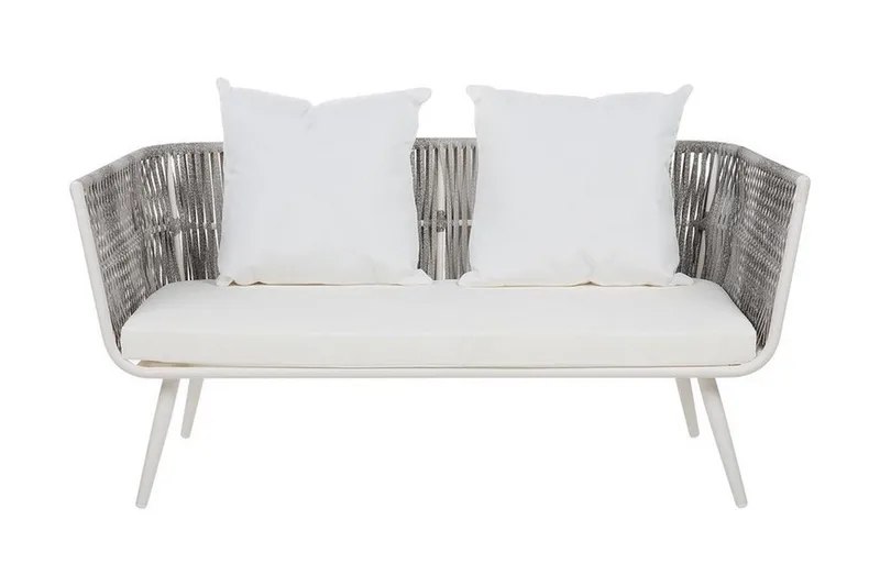 Ragusa Loungegrupp Utomhus 156 cm - Grå - Utemöbler - Utegrupp - Loungegrupp