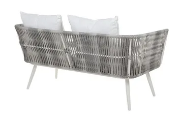 Ragusa Loungegrupp Utomhus 156 cm - Grå - Utemöbler - Utegrupp - Loungegrupp