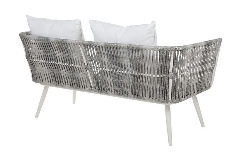 Ragusa Loungegrupp Utomhus 156 cm - Grå - Utemöbler - Utegrupp - Loungegrupp