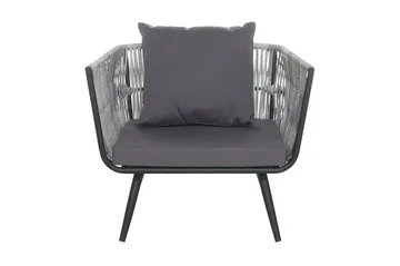 Ragusa Loungegrupp Utomhus 156 cm - Grå - Utemöbler - Utegrupp - Loungegrupp
