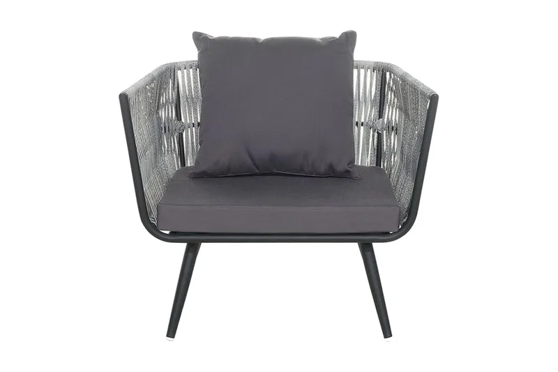 Ragusa Loungegrupp Utomhus 156 cm - Grå - Utemöbler - Utegrupp - Loungegrupp