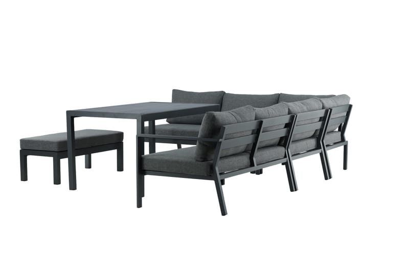 Ramos Hörnsoffa Utomhus - Svart/Grå - Utemöbler - Utegrupp - Loungegrupp