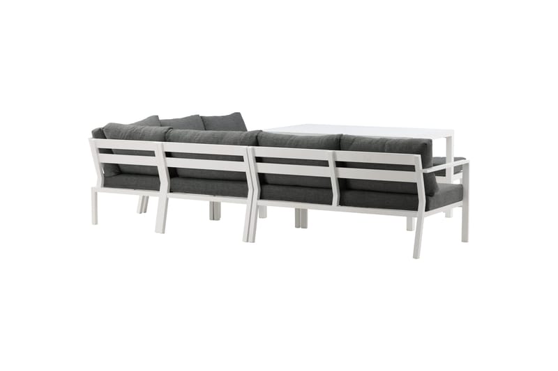 Ramos Hörnsoffa Utomhus - Vit/Grå - Utemöbler - Utegrupp - Loungegrupp
