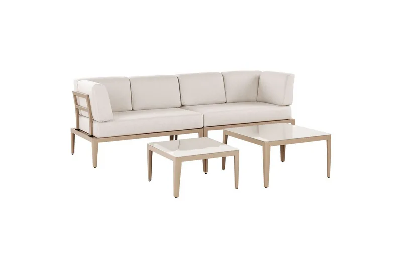 Loungegrupp Rima III Beige - Beige - Utemöbler - Utegrupp - Loungegrupp