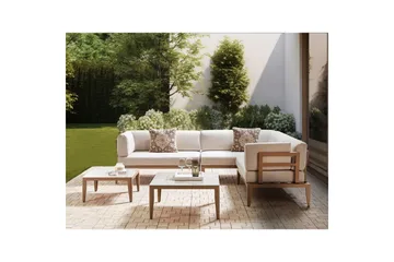 Loungegrupp Rima III Beige - Beige - Utemöbler - Utegrupp - Loungegrupp