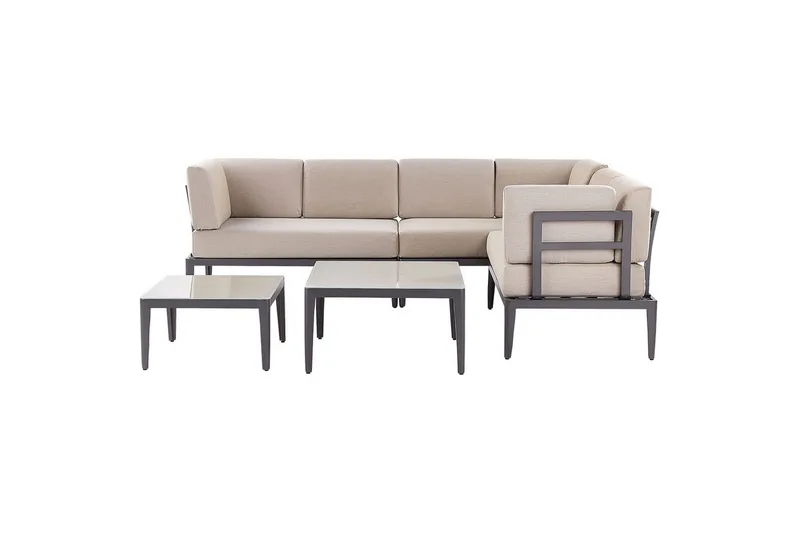 Loungegrupp Rima III Grå/beige, Grå/beige