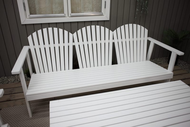 Rolston Loungeset - Vit - Utemöbler - Utegrupp - Loungegrupp