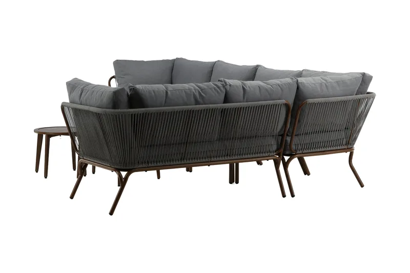 Roxo Hörnsoffa Brun - Venture Home - Utemöbler - Utegrupp - Loungegrupp