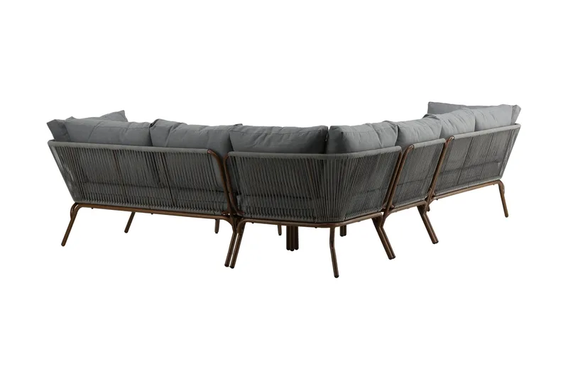 Roxo Hörnsoffa Brun - Venture Home - Utemöbler - Utegrupp - Loungegrupp