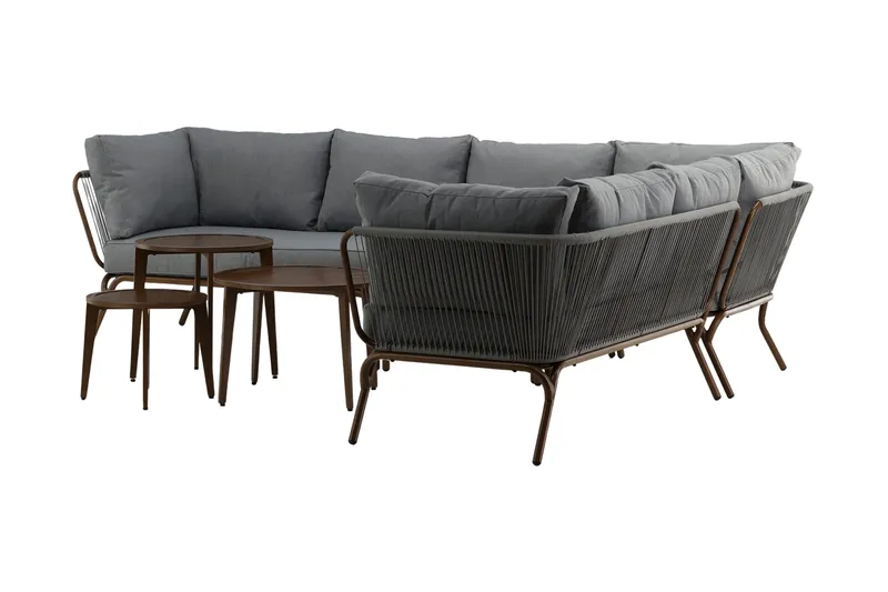 Roxo Hörnsoffa Brun - Venture Home - Utemöbler - Utegrupp - Loungegrupp