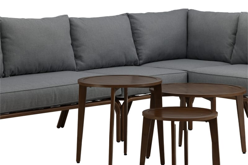 Roxo Hörnsoffa Brun - Venture Home - Utemöbler - Utegrupp - Loungegrupp