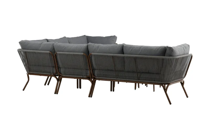 Roxo Hörnsoffa Brun - Venture Home - Utemöbler - Utegrupp - Loungegrupp