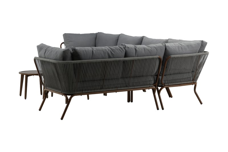Roxo Hörnsoffa Utomhus - Brun - Utemöbler - Utegrupp - Loungegrupp