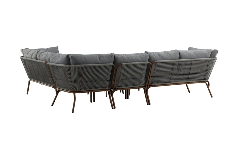 Roxo Hörnsoffa Utomhus - Brun - Utemöbler - Utegrupp - Loungegrupp