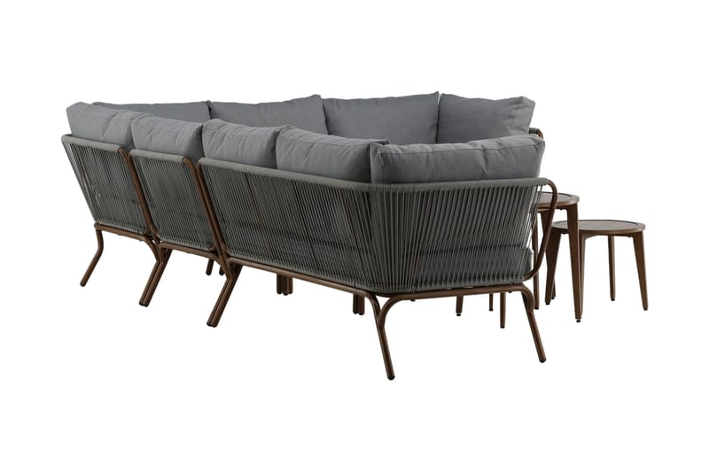 Roxo Hörnsoffa Utomhus - Brun - Utemöbler - Utegrupp - Loungegrupp