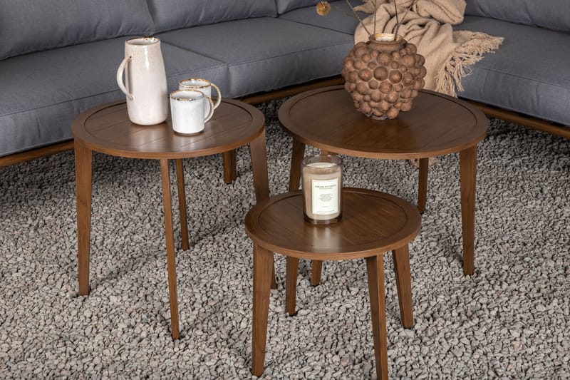 Roxo Hörnsoffa Utomhus - Brun - Utemöbler - Utegrupp - Loungegrupp