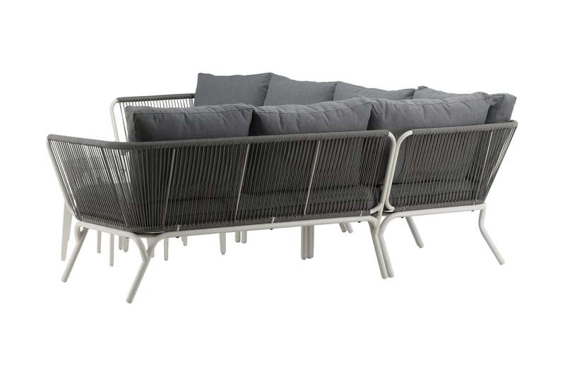ROXO Hörnsoffa Utomhus Vit - Venture Home - Utemöbler - Utegrupp - Loungegrupp