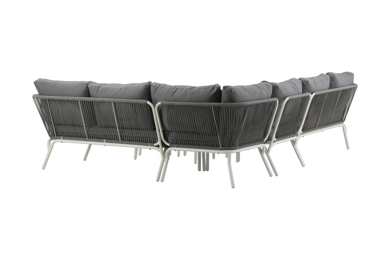 ROXO Hörnsoffa Utomhus Vit - Venture Home - Utemöbler - Utegrupp - Loungegrupp