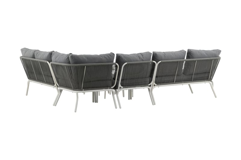 ROXO Hörnsoffa Utomhus Vit - Venture Home - Utemöbler - Utegrupp - Loungegrupp