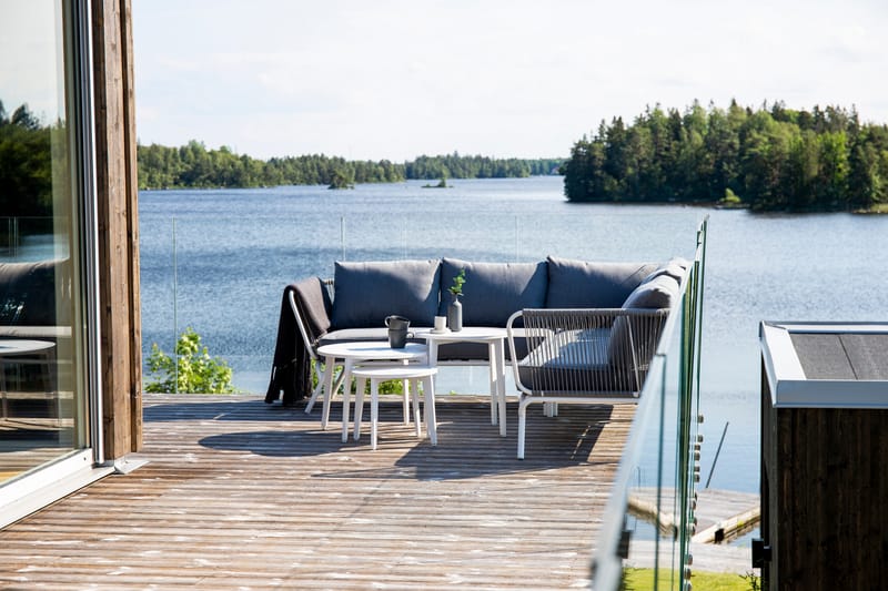 ROXO Hörnsoffa Utomhus Vit - Venture Home - Utemöbler - Utegrupp - Loungegrupp