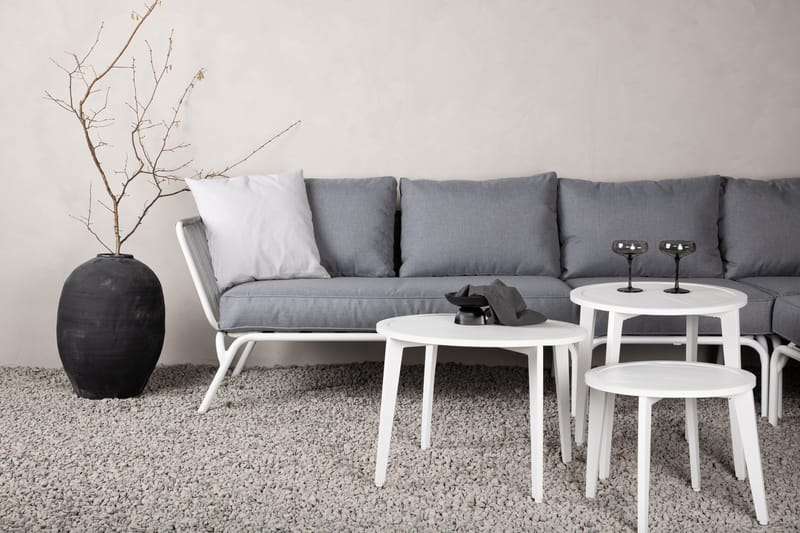 ROXO Hörnsoffa Utomhus Vit - Venture Home - Utemöbler - Utegrupp - Loungegrupp