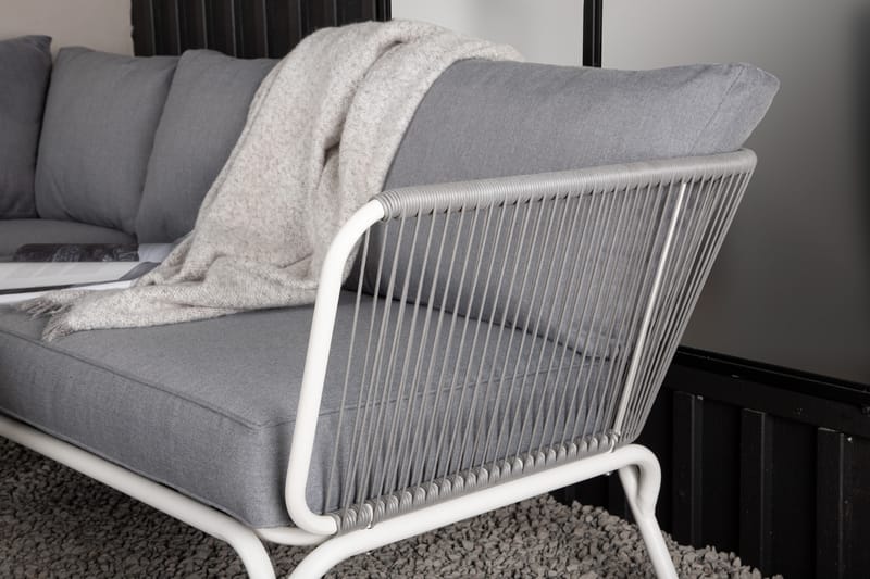 ROXO Hörnsoffa Utomhus Vit - Venture Home - Utemöbler - Utegrupp - Loungegrupp