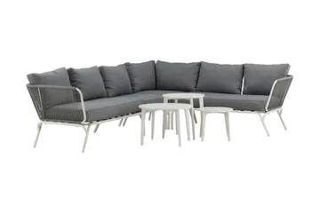Roxo Hörnsoffa Vit - Venture Home - Utemöbler - Utegrupp - Loungegrupp