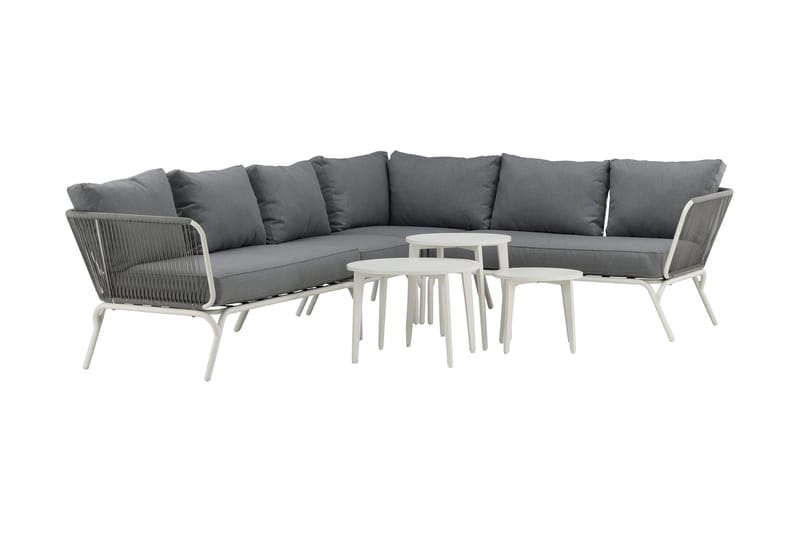 Roxo Hörnsoffa Vit - Venture Home - Utemöbler - Utegrupp - Loungegrupp