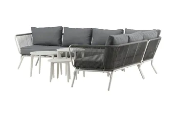 Roxo Hörnsoffa Vit - Venture Home - Utemöbler - Utegrupp - Loungegrupp