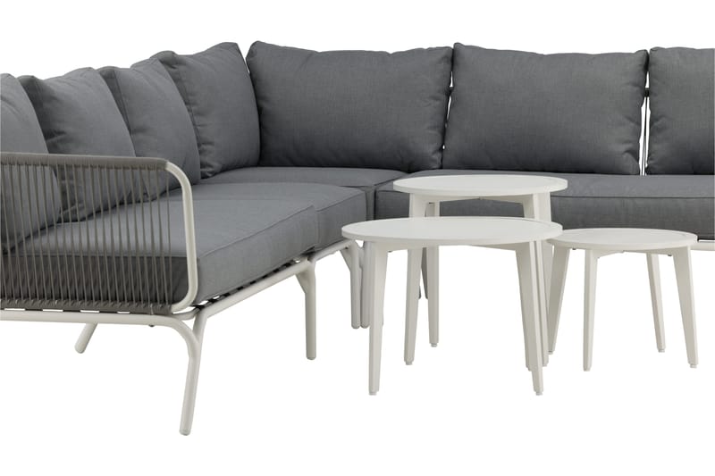 Roxo Hörnsoffa Vit - Venture Home - Utemöbler - Utegrupp - Loungegrupp