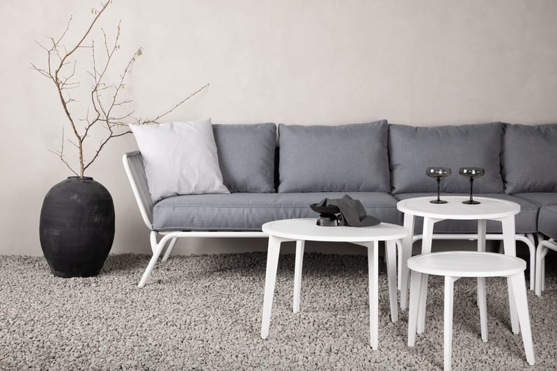 Roxo Hörnsoffa Vit - Venture Home - Utemöbler - Utegrupp - Loungegrupp
