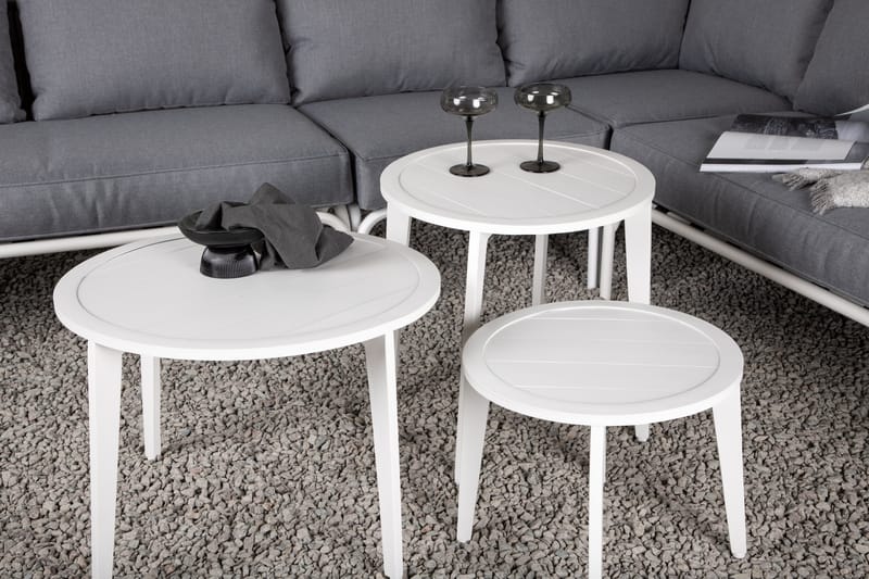 ROXO Hörnsoffa Vit - Venture Home - Loungegrupp