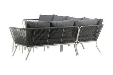 Roxo Hörnsoffa Vit - Venture Home - Utemöbler - Utegrupp - Loungegrupp